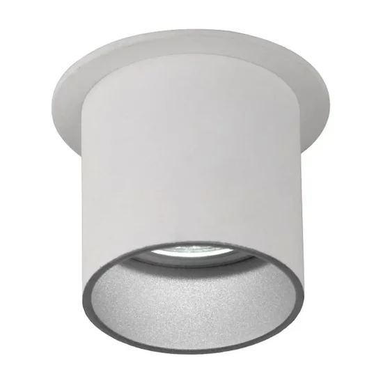 SPOT ENCASTRABLE À OUVERTURE RÉGLABLE BLANC/ARGENT GU10