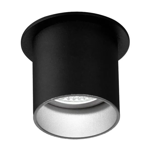 SPOT ENCASTRABLE À OUVERTURE RÉGLABLE NOIR/ARGENT GU10