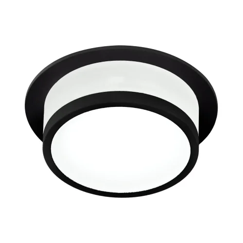 SPOT ENCASTRABLE SALLE DE BAIN LUMIÈRE FRONTALE ET LATÉRALE NOIR GU10