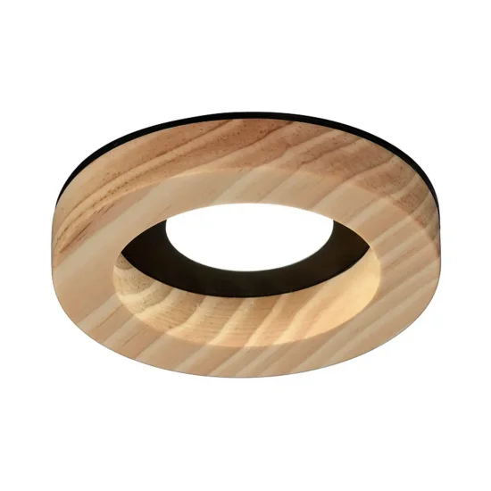 SPOT ENCASTRABLE BOIS/NOIR GU10 Ø7,5CM