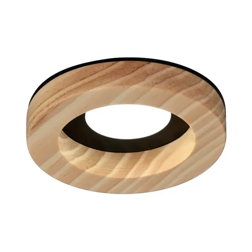 SPOT ENCASTRABLE BOIS/NOIR GU10 Ø7,5CM