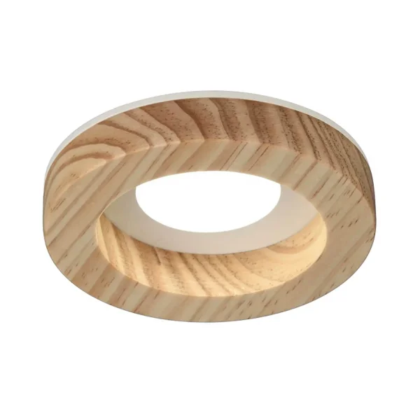 SPOT ENCASTRABLE BOIS/BLANC GU10 Ø7,5CM
