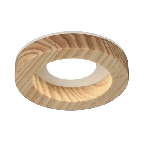 SPOT ENCASTRABLE BOIS/BLANC GU10 Ø7,5CM