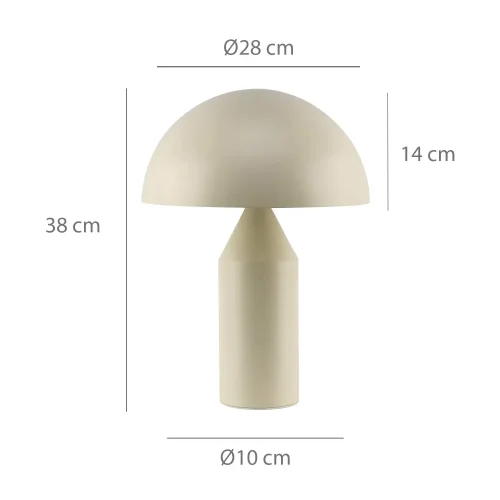 LAMPE DE TABLE 2 LUMIÈRES E27 BEIGE ENOKI
