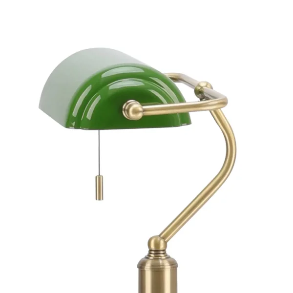LAMPE DE BANQUIER E27 VERT BRILLANT