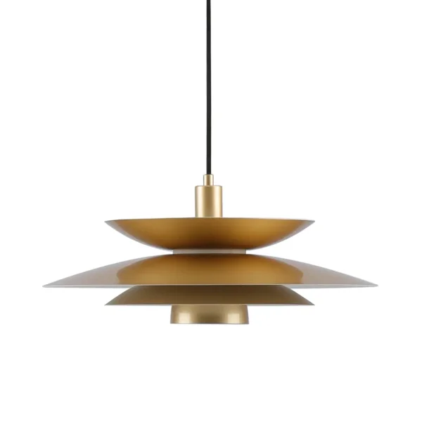 LAMPE DE PLAFOND 1 LUMIÈRE E27 DORÉE Ø48 CM ORNELLA