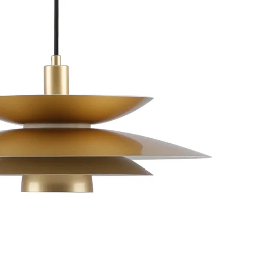 LAMPE DE PLAFOND 1 LUMIÈRE E27 DORÉE Ø48 CM ORNELLA