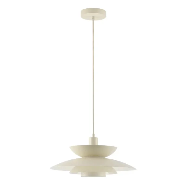 LAMPE DE PLAFOND 1 LUMIÈRE E27 BEIGE Ø38 CM ORNELLA