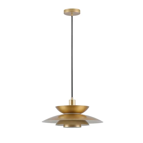 LAMPE DE PLAFOND 1 LUMIÈRE E27 DORÉE Ø38 CM ORNELLA 2