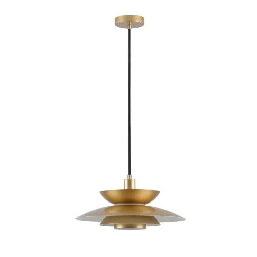 LAMPE DE PLAFOND 1 LUMIÈRE E27 DORÉE Ø38 CM ORNELLA