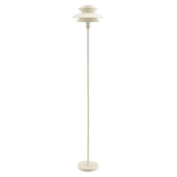 LAMPE SUR PIED 1 LUMIÈRE E27 BEIGE Ø30 CM ORNELLA
