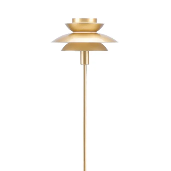 LAMPE SUR PIED 1 LUMIÈRE E27 DORÉE Ø30 CM ORNELLA