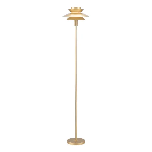 LAMPE SUR PIED 1 LUMIÈRE E27 DORÉE Ø30 CM ORNELLA
