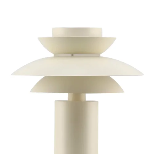 LAMPE DE TABLE 1 LUMIÈRE E27 BEIGE Ø30 CM ORNELLA