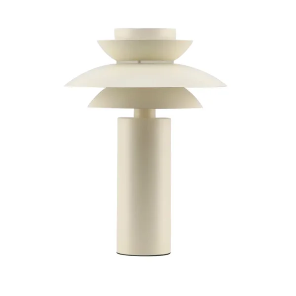 LAMPE DE TABLE 1 LUMIÈRE E27 BEIGE Ø30 CM ORNELLA