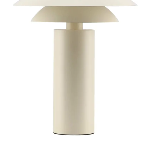 LAMPE DE TABLE 1 LUMIÈRE E27 BEIGE Ø30 CM ORNELLA
