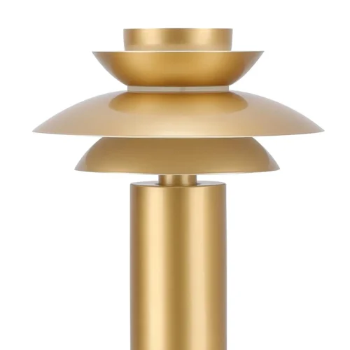 LAMPE DE TABLE 1 LUMIÈRE E27 DORÉE Ø30 CM ORNELLA