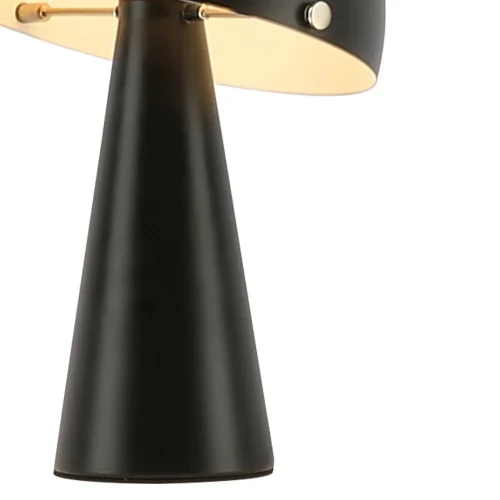 LAMPE DE TABLE EN ACIER NOIR PEINT E27 CHANTERELLE