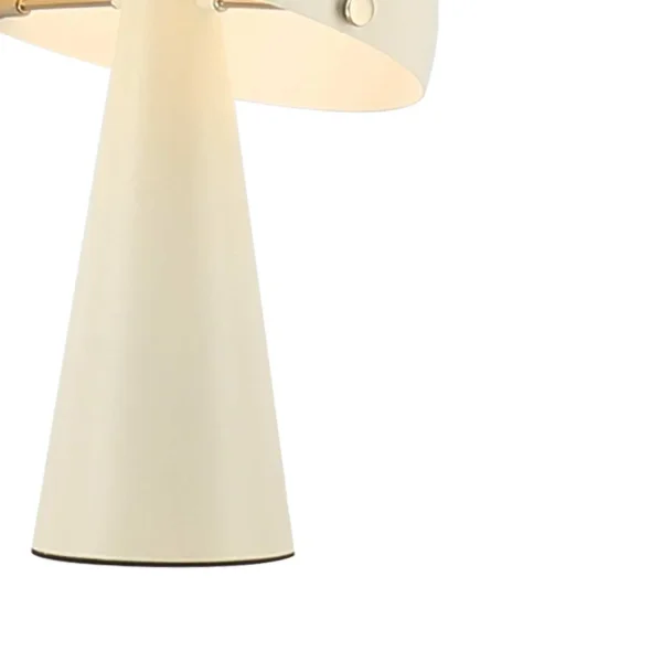 LAMPE DE TABLE EN ACIER PEINT BEIGE E27 CHANTERELLE