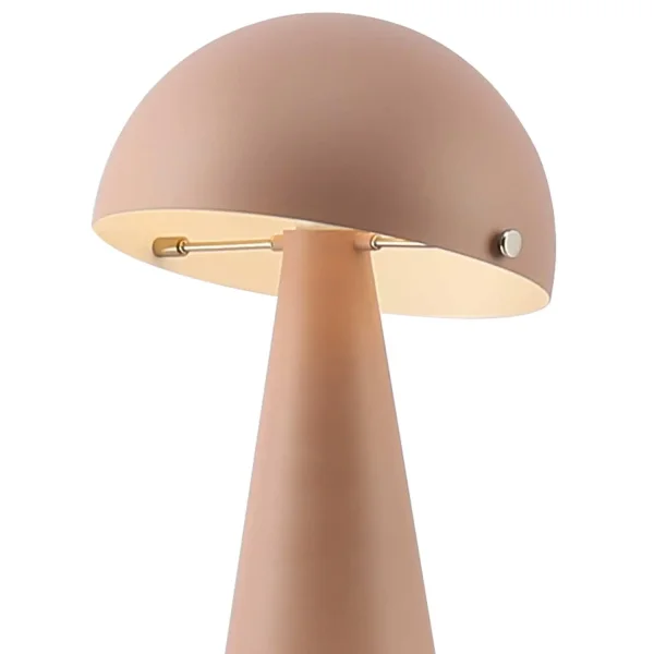 LAMPE DE TABLE EN ACIER PEINT ROSE MAT E27 CHANTERELLE