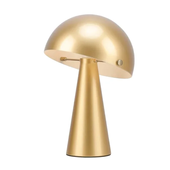 LAMPE DE TABLE EN ACIER PEINT DORÉ E27 CHANTERELLE 2