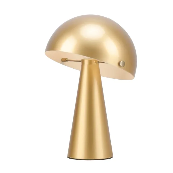 LAMPE DE TABLE EN ACIER PEINT DORÉ E27 CHANTERELLE