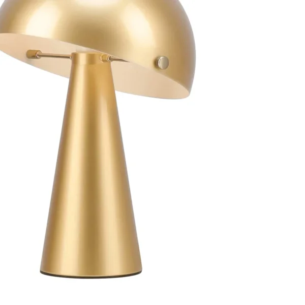 LAMPE DE TABLE EN ACIER PEINT DORÉ E27 CHANTERELLE