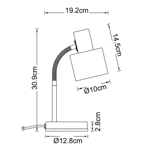 LAMPE DE TABLE E27 DORÉE GEMMA