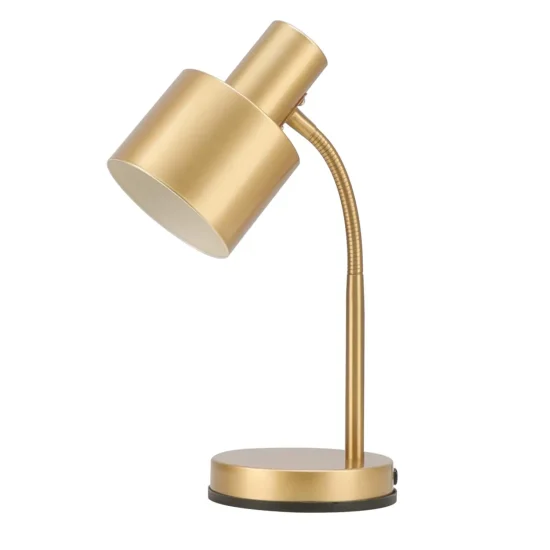 LAMPE DE TABLE E27 DORÉE GEMMA 2