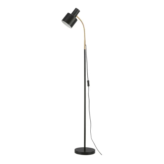 LAMPADAIRE E27 NOIR ET DORÉ GEMMA 2
