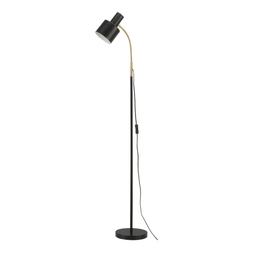 LAMPADAIRE E27 NOIR ET DORÉ GEMMA