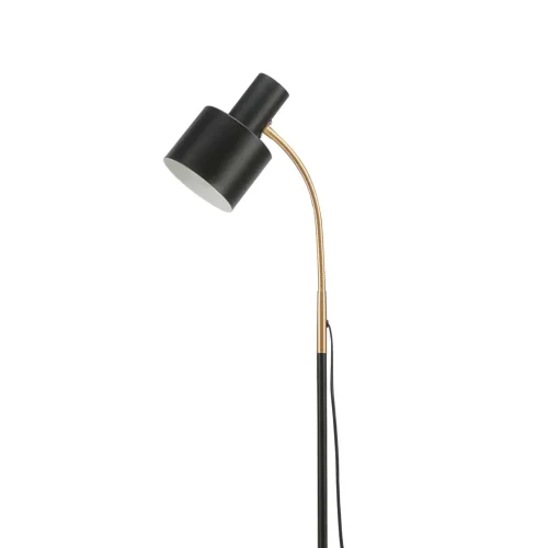 LAMPADAIRE E27 NOIR ET DORÉ GEMMA