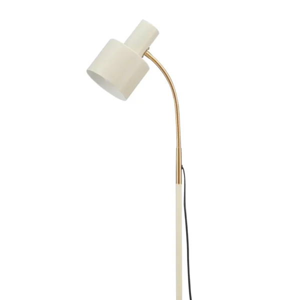 LAMPADAIRE E27 BEIGE ET DORÉ GEMMA