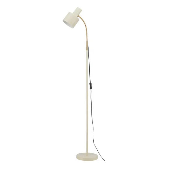 LAMPADAIRE E27 BEIGE ET DORÉ GEMMA 2