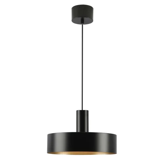 LAMPE DE PLAFOND E27 ACIER PEINT NOIR GEMMA 2