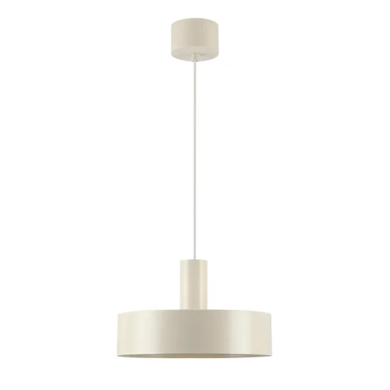 LAMPE DE PLAFOND E27 ACIER PEINT BEIGE GEMMA 2