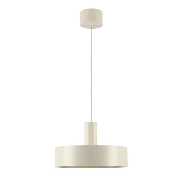 LAMPE DE PLAFOND E27 ACIER PEINT BEIGE GEMMA