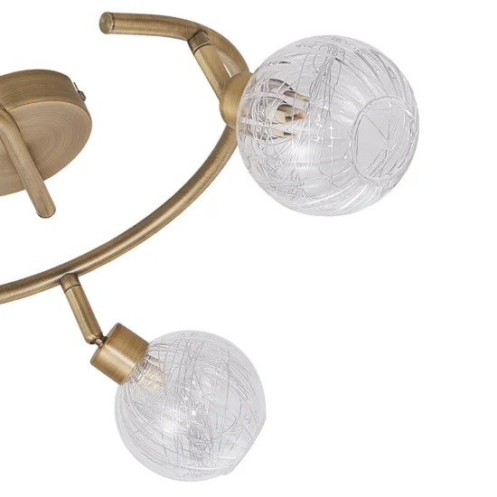 PLAFOND EN CUIR QUINN 3-LIGHT 2