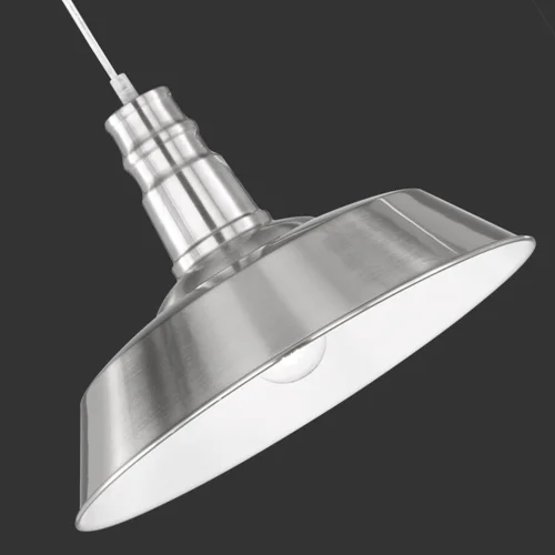 LAMPE DE PLAFOND INDUSTRIELLE DE TELMO DE NICKEL