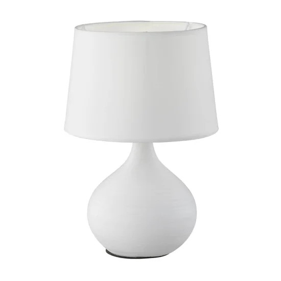 LAMPE DE TABLE EN CÉRAMIQUE BLANCHE GUIDO