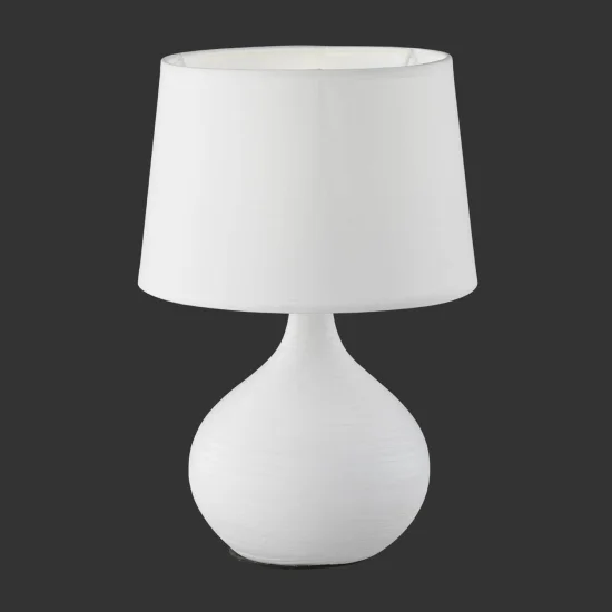 LAMPE DE TABLE EN CÉRAMIQUE BLANCHE GUIDO 2