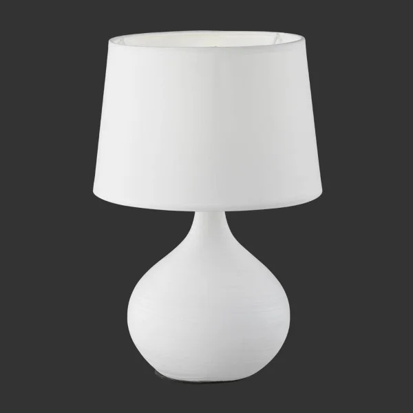 LAMPE DE TABLE EN CÉRAMIQUE BLANCHE GUIDO LAMPE DE TABLE EN CÉRAMIQUE BLANCHE GUIDO