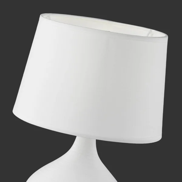 LAMPE DE TABLE EN CÉRAMIQUE BLANCHE GUIDO LAMPE DE TABLE EN CÉRAMIQUE BLANCHE GUIDO