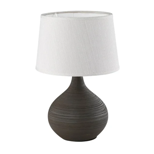 LAMPE DE TABLE EN CÉRAMIQUE BRUNE GUIDO