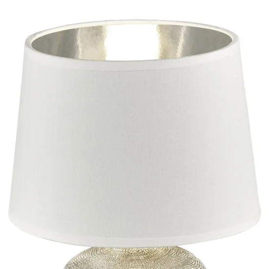 LAMPE DE TABLE SPLENDEUR 18CM ARGENT 2
