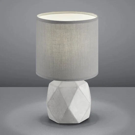 LAMPE DE TABLE TAYLOR ÉCRAN GRIS 2