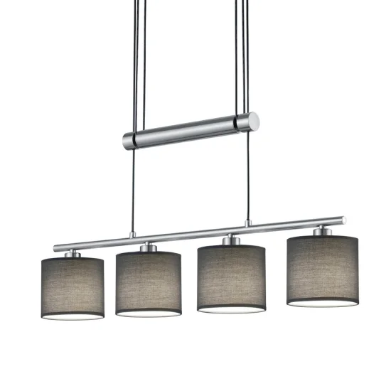 LAMPE DE PLAFOND 4 LUMIÈRES OLIVIA GRIS