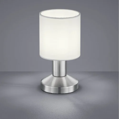 LAMPE DE TABLE PICCOLO EN NICKEL BLANC
