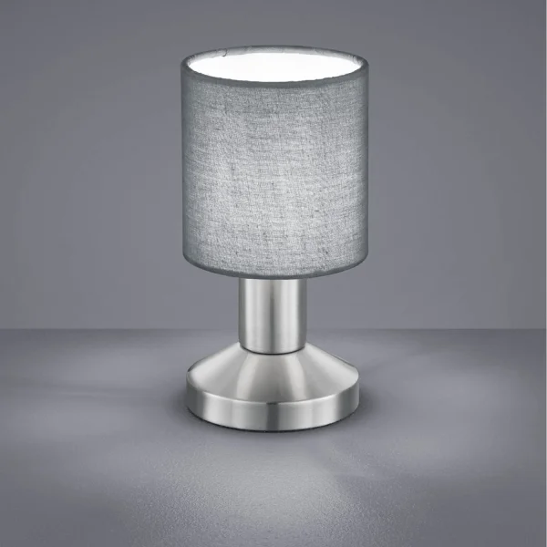 LAMPE DE TABLE PICCOLO EN NICKEL GRIS