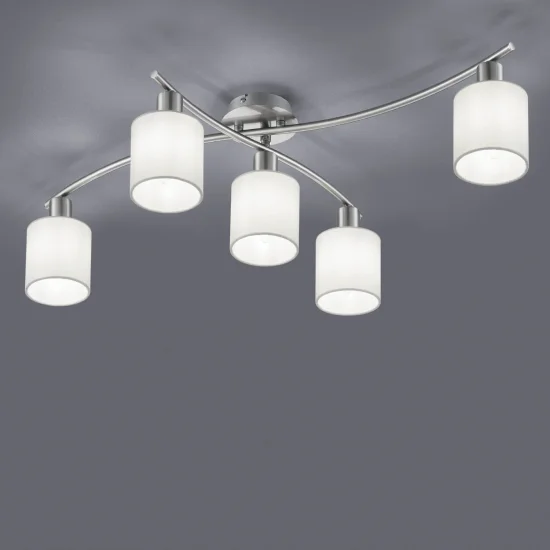 LAMPE DE PLAFOND 5 LUMIÈRES PICCOLO BLANCHES 2